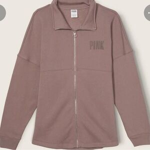 Brand new with tags oversized taupe color full zip